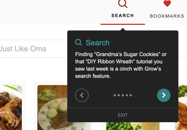 When you click on the 🔍 search icon, you'll be taken to this screen, where you can type in what you are searching for:
