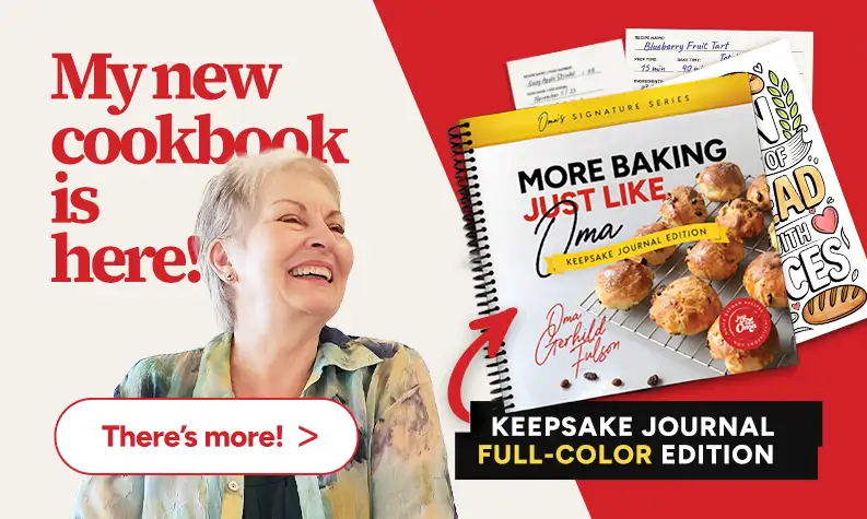 MORE Baking Just Like Oma cookbook now available