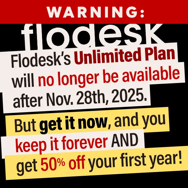 Flodesk - Unlimited Plan ending