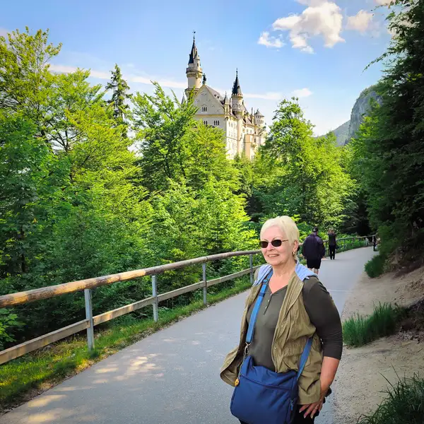 Oma Gerhild at Neuschwanstein