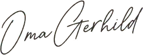 Oma Gerhild signature