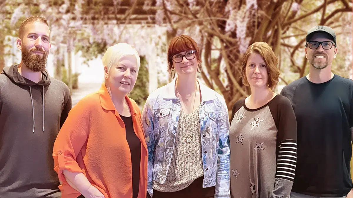 The Just Like Oma Team - Eran, Oma, Lydia, Sylvie and Mike