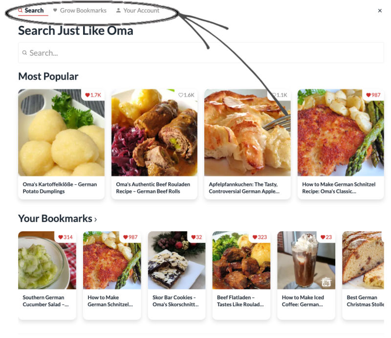 grow search and save