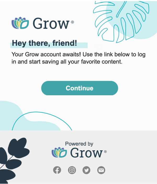 Once you're in, you'll receive a welcome message:
