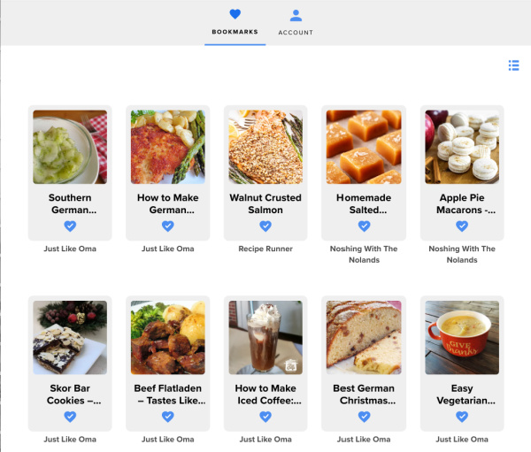 Save recipes across the web