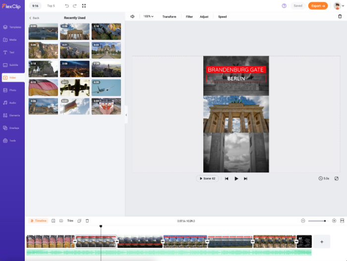 Working with FlexClip