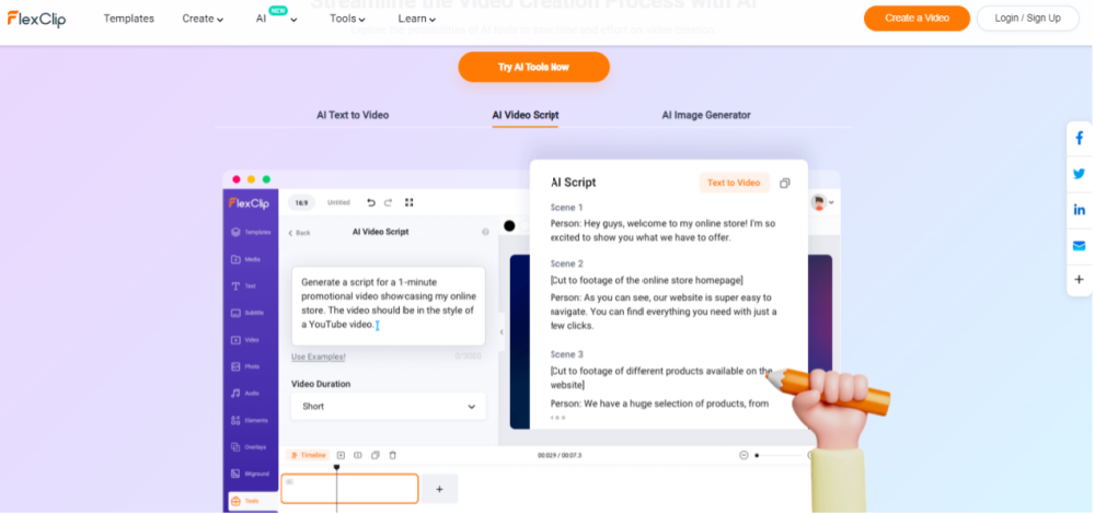 FlexClip AI Video Editor Review: Transforming Novices into Video Pros