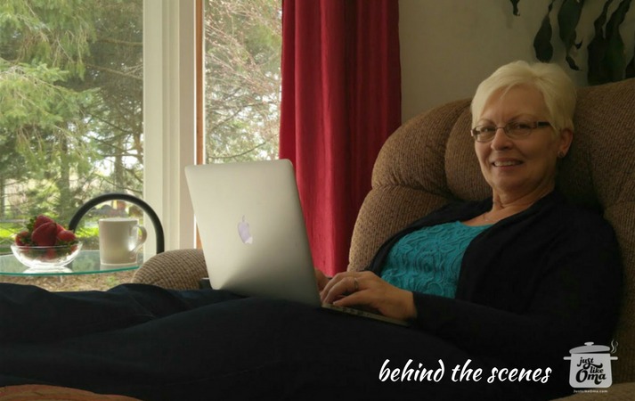 Oma Gerhild, behind the scenes