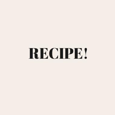 Placeholder Recipe